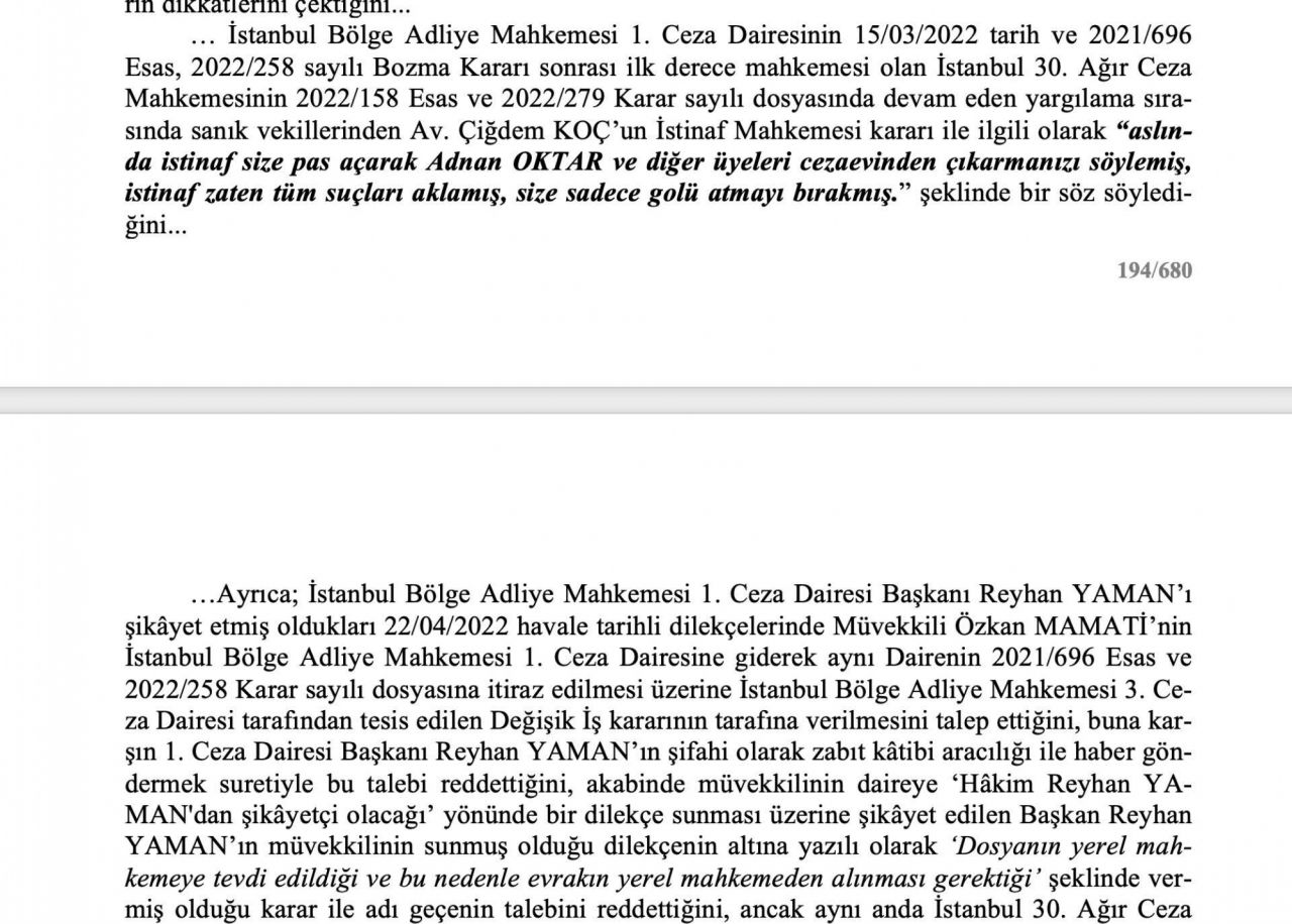 O rapor ortaya çıktı! Adnan Oktar ve örgütünü aklayan hakim ve savcılar bakın neler yapmış... 48