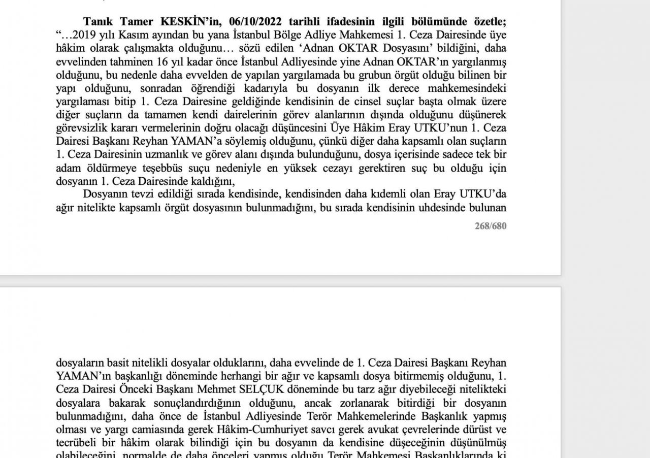 O rapor ortaya çıktı! Adnan Oktar ve örgütünü aklayan hakim ve savcılar bakın neler yapmış... 56