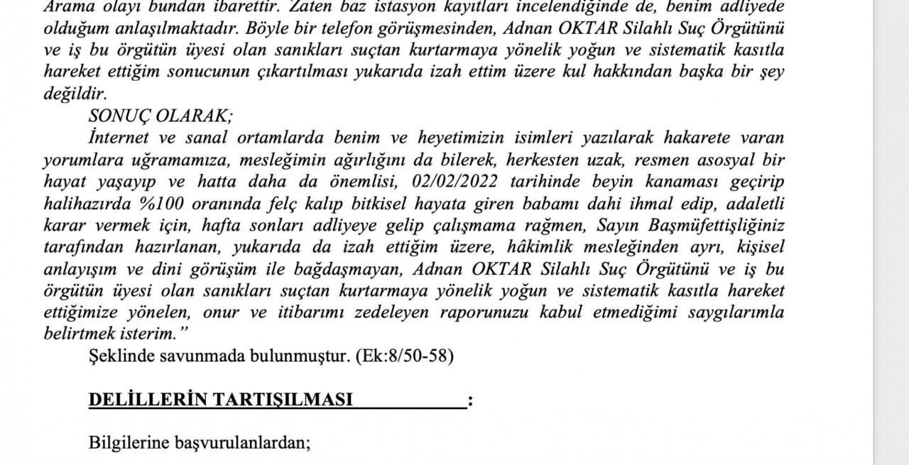 O rapor ortaya çıktı! Adnan Oktar ve örgütünü aklayan hakim ve savcılar bakın neler yapmış... 49