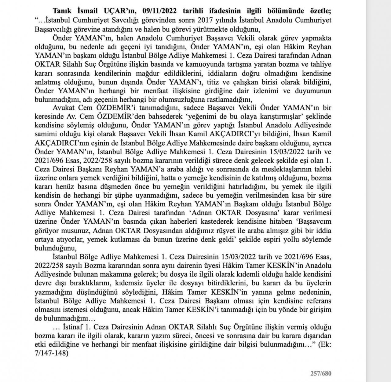 O rapor ortaya çıktı! Adnan Oktar ve örgütünü aklayan hakim ve savcılar bakın neler yapmış... 53