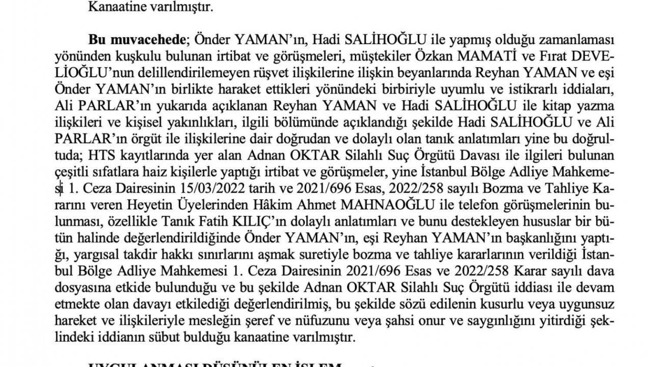O rapor ortaya çıktı! Adnan Oktar ve örgütünü aklayan hakim ve savcılar bakın neler yapmış... 73