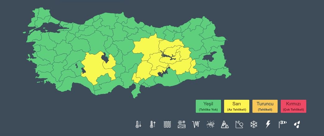 Meteoroloji'den 9 kente sarı kodlu uyarı: Sıcaklıklar 10 derece birden düşecek! 5