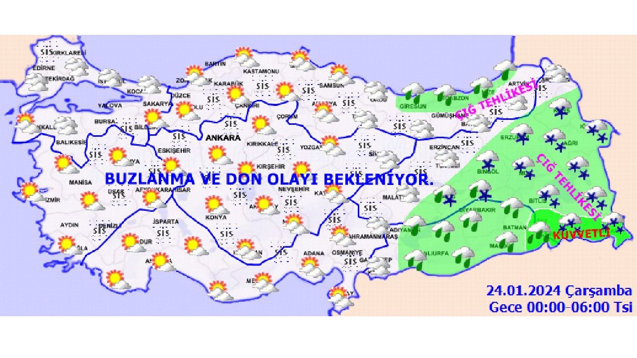 Meteoroloji açıkladı! O illerde kar, tipi, çığ ve buzlanmaya dikkat! 2