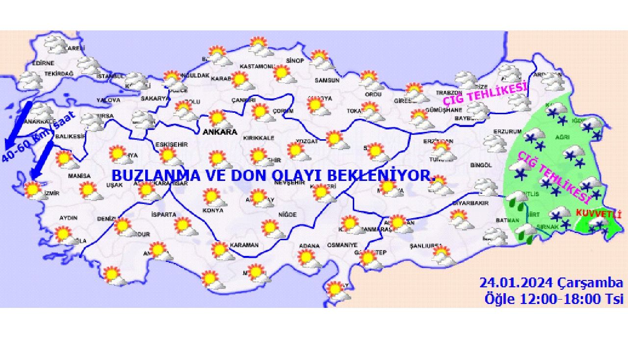 Meteoroloji açıkladı! O illerde kar, tipi, çığ ve buzlanmaya dikkat! 3