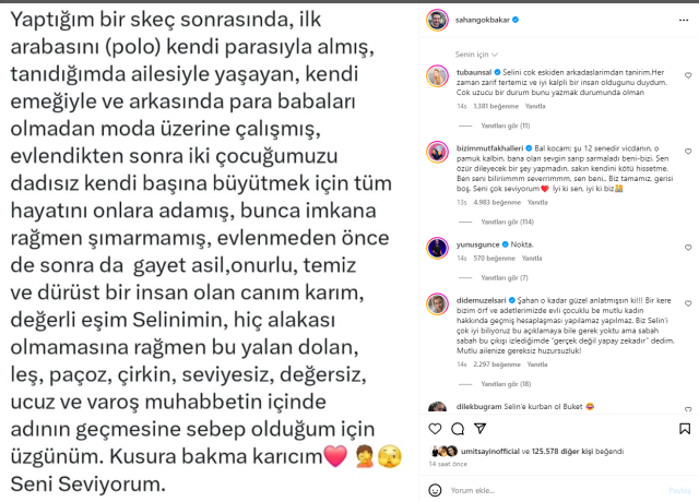 Şahan Gökbakar ile Buket Aydın arasındaki tartışma Selin Gökbakar'a sıçradı! Ünlü komedyen Buket Aydın'ın hedef aldığı eşinden özür diledi 8