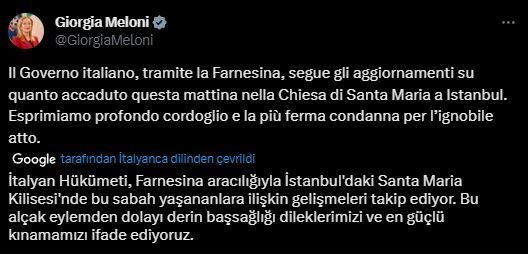 Santa Maria Kilisesi'ndeki silahlı saldırıya dünyadan kınama geldi! 2