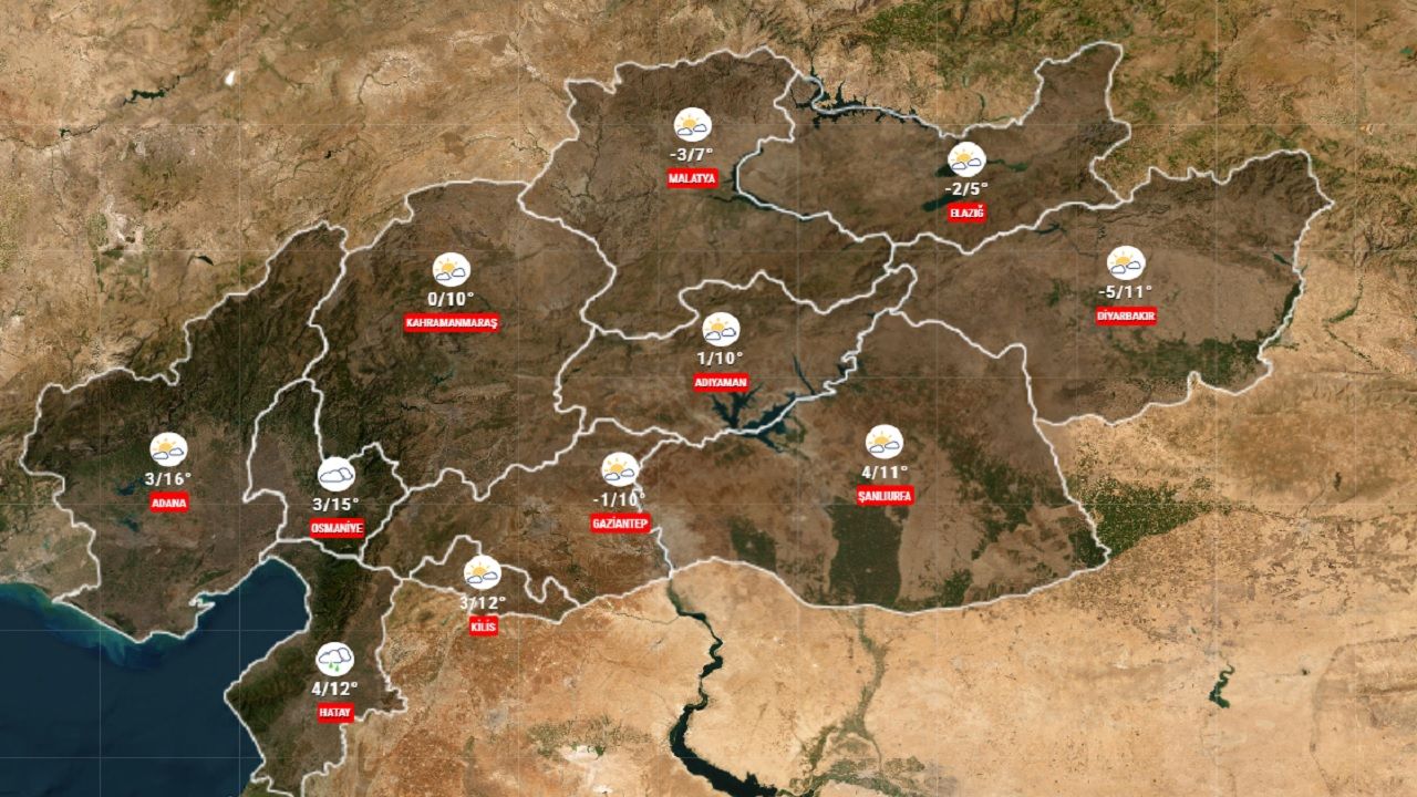 2 Şubat 2024 deprem bölgesindeki 11 il için hava durumu raporu geldi! İşte o illerde hava durumu... 3
