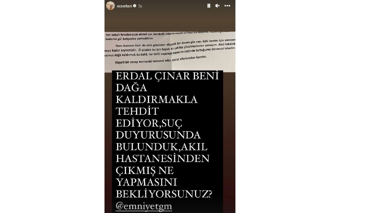 Ece Erken'in başı sapığı ile dertte! "Beni dağa kaldırmakla tehdit ediyor" 2