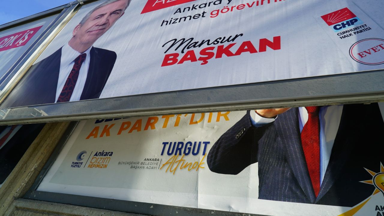 Sözde 'dürüst' seçim çalışması: Mansur Yavaş'tan Ankara'da Turgut Altınok'un pankartların engelleme! 5