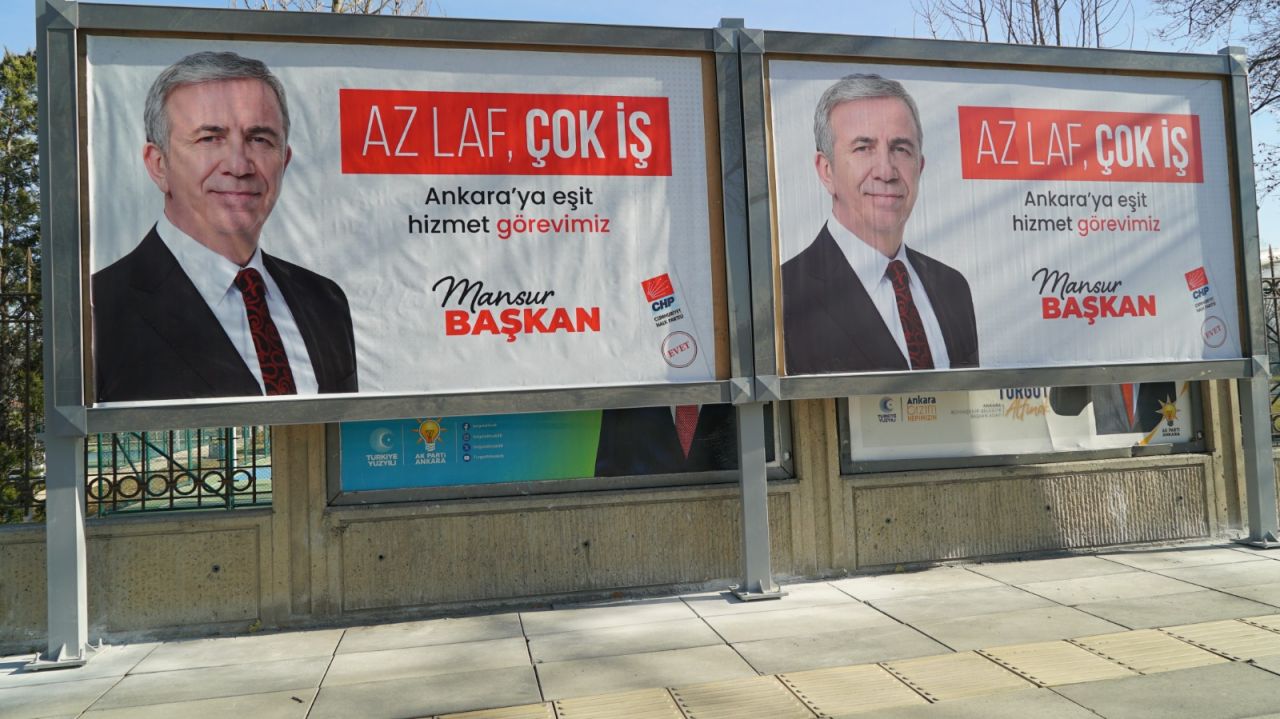 Sözde 'dürüst' seçim çalışması: Mansur Yavaş'tan Ankara'da Turgut Altınok'un pankartların engelleme! 6