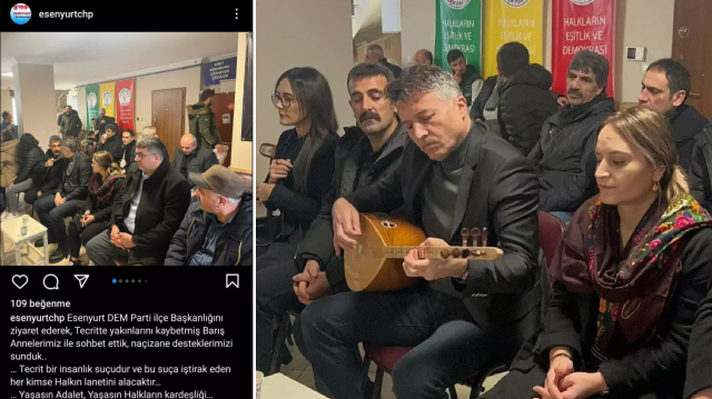 CHP'den DEM Parti'nin Öcalan eylemine ziyaret! Türkü söyleyerek destek verdiler... 1
