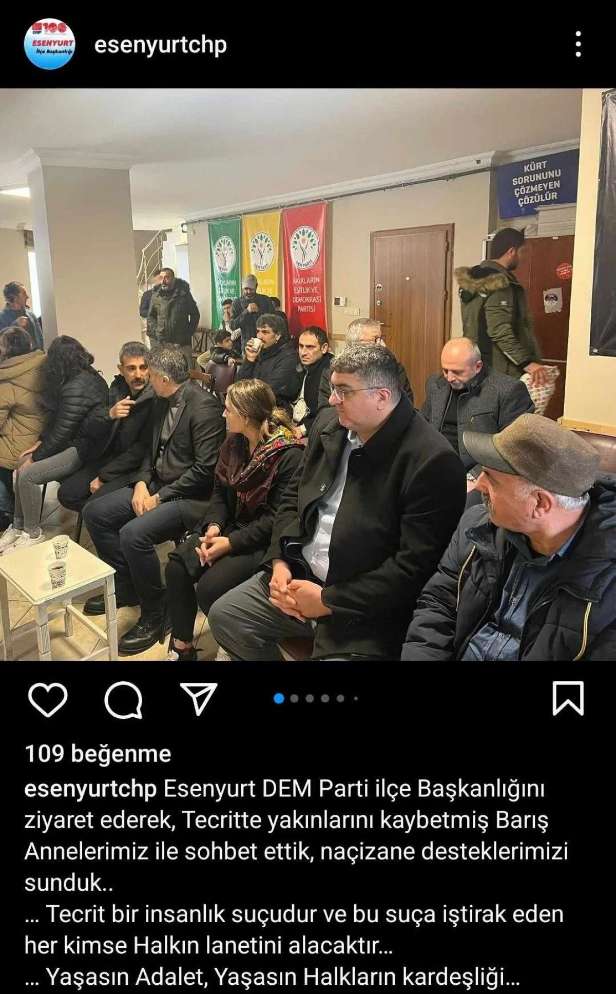 CHP'den DEM Parti'nin Öcalan eylemine ziyaret! Türkü söyleyerek destek verdiler... 3