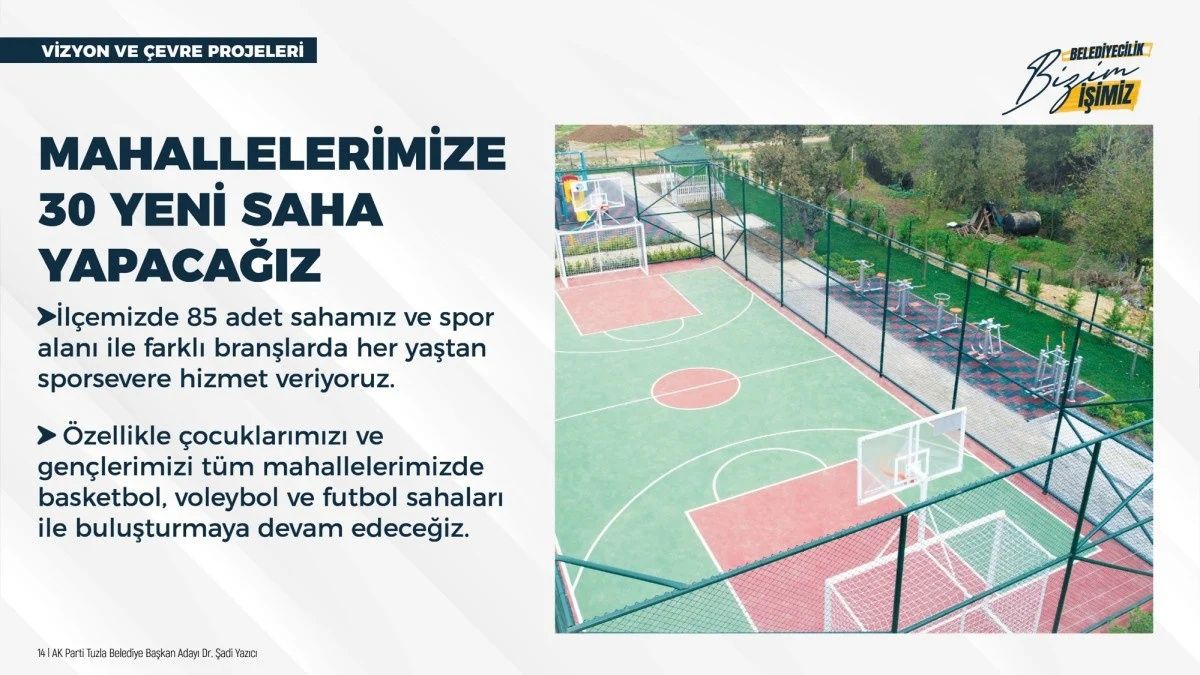 Tuzla Belediye Başkanı Şadi Yazıcı 2024-2029 vaatlerini duyurdu! İşte yeni dönem için dikkat çeken 550 proje... 13