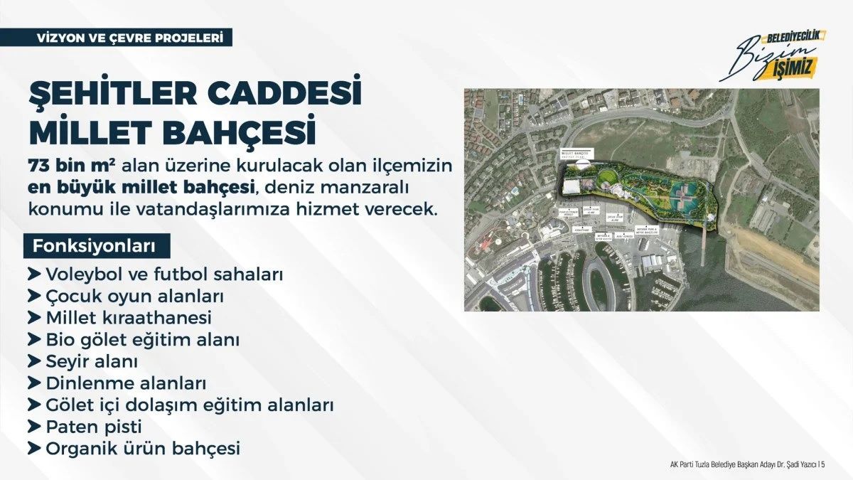 Tuzla Belediye Başkanı Şadi Yazıcı 2024-2029 vaatlerini duyurdu! İşte yeni dönem için dikkat çeken 550 proje... 7