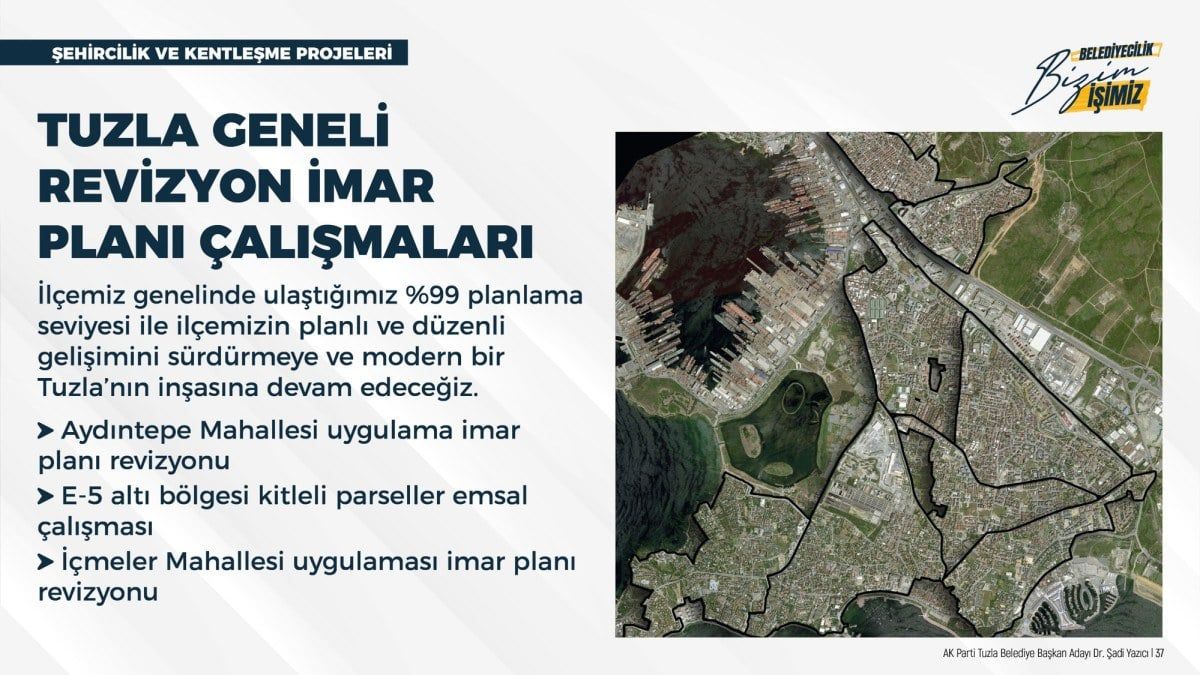 Tuzla Belediye Başkanı Şadi Yazıcı 2024-2029 vaatlerini duyurdu! İşte yeni dönem için dikkat çeken 550 proje... 66