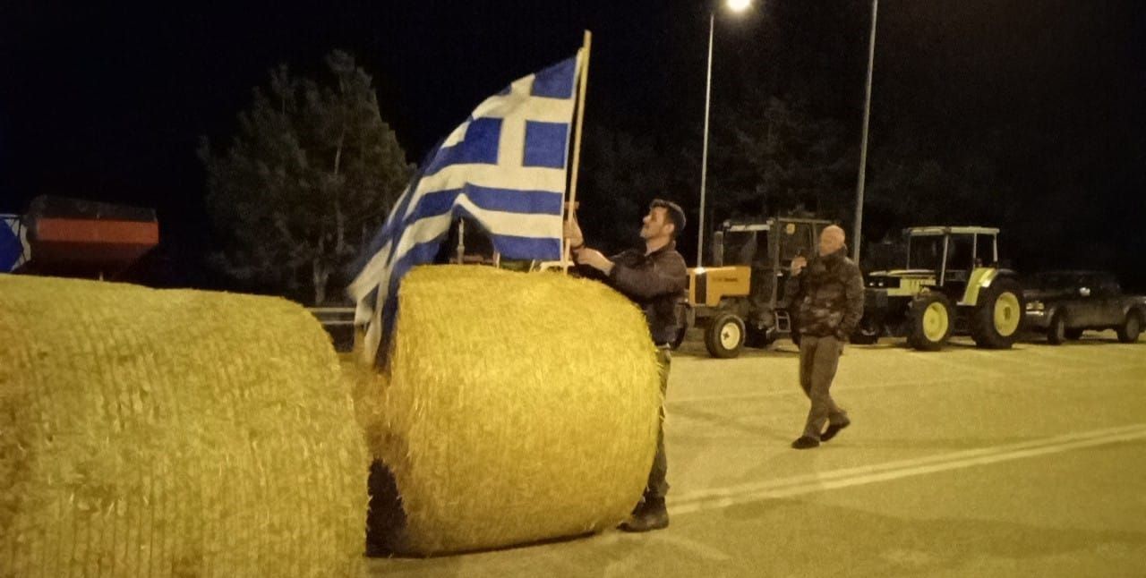 Türkiye sınırında Yunan çiftçilerden protesto 1