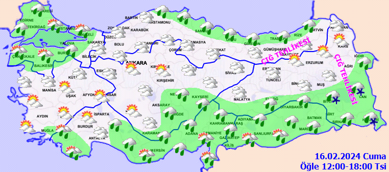Meteorolojiden o bölgeler için çığ düşmesine karşı uyarı! 3