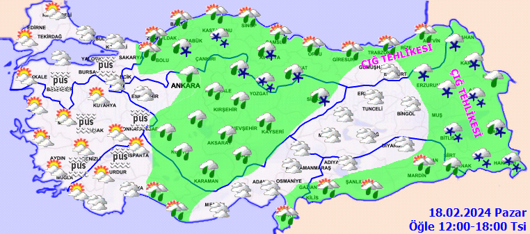 Meteoroloji'den sağanak ve çığ tehlikesi uyarısı! Bu illerde yaşayanlar dikkat! İşte 18 Şubat Pazar hava durumu raporu... 5
