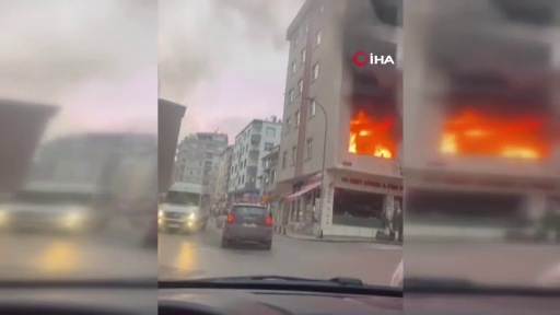 Pendik’te korku dolu anlar: Dairede çıkan yangında tüp patladı 5