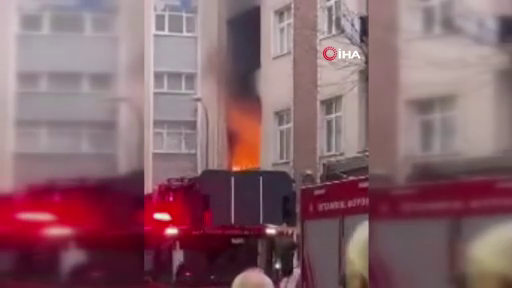 Pendik’te korku dolu anlar: Dairede çıkan yangında tüp patladı 7