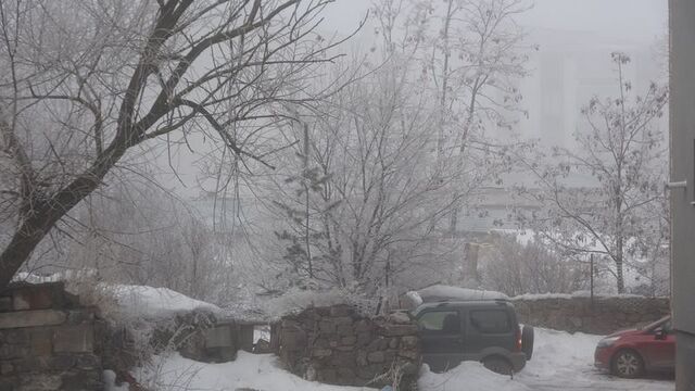Ardahan'da dondurucu soğuk! Şehir sıfırın altında 23 derece ile buz tuttu 7