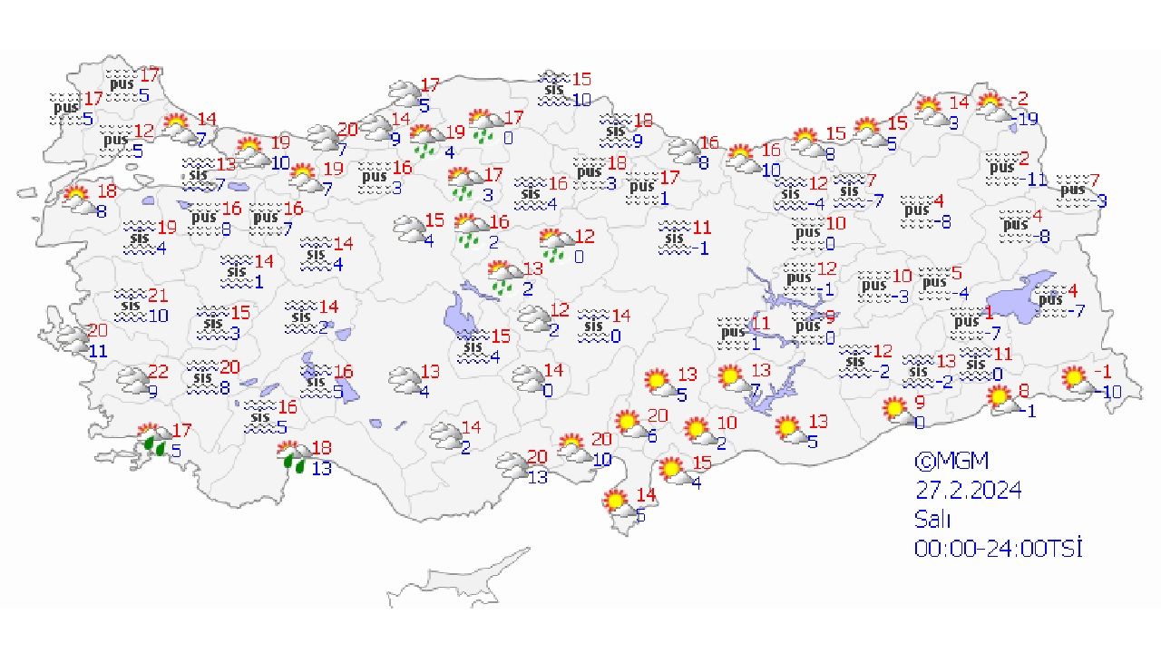 27 Şubat 2024 yurt genelinde hava durumu | Kuvvetli yağış, su baskını, sel ve çığ uyarısı geldi... 2
