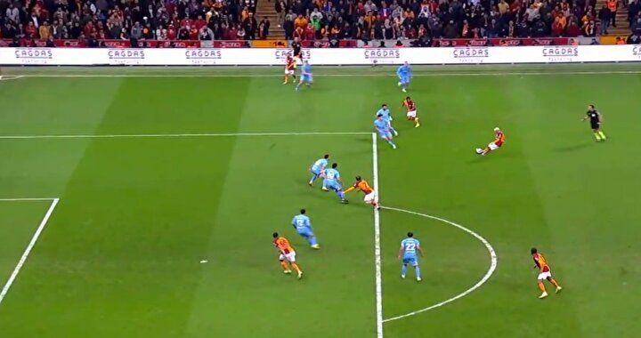 Türkiye'nin dilinde bu pozisyon VAR! Galatasaray - Antalyaspor maçındaki yarı otomatik ofsayt sisteminden gelen görüntü herkesi şaşkına çevirdi. 5