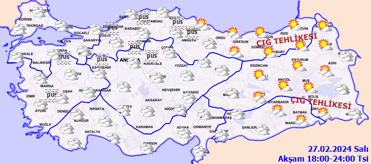 Meteorolojiden birçok il için sağanak yağış ve çığ uyarısı! 4