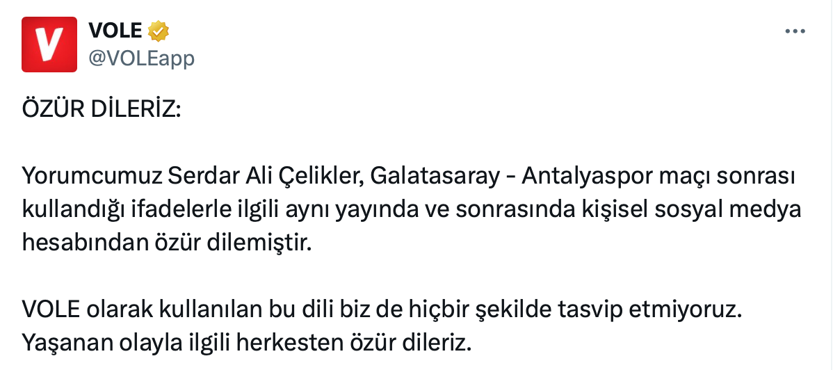 Sosyal medyayı ayağa kaldıran olay! Canlı yayında Türk yayıncılık tarihine kara leke olarak geçecek sözler: Galatasaray maçı hakemine ağza alınmayacak laflar söyledi! Yayından kaldırıldı, özür mesajları paylaşıldı. 10