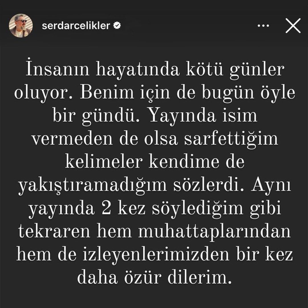 Sosyal medyayı ayağa kaldıran olay! Canlı yayında Türk yayıncılık tarihine kara leke olarak geçecek sözler: Galatasaray maçı hakemine ağza alınmayacak laflar söyledi! Yayından kaldırıldı, özür mesajları paylaşıldı. 11