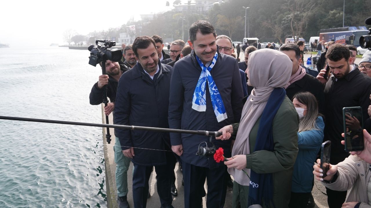 Murat Kurum Sarıyer'de o detaya dikkat çekti: İBB denizi bile kuruttu! 8
