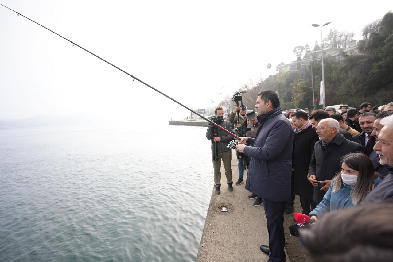 Murat Kurum Sarıyer'de o detaya dikkat çekti: İBB denizi bile kuruttu! 4