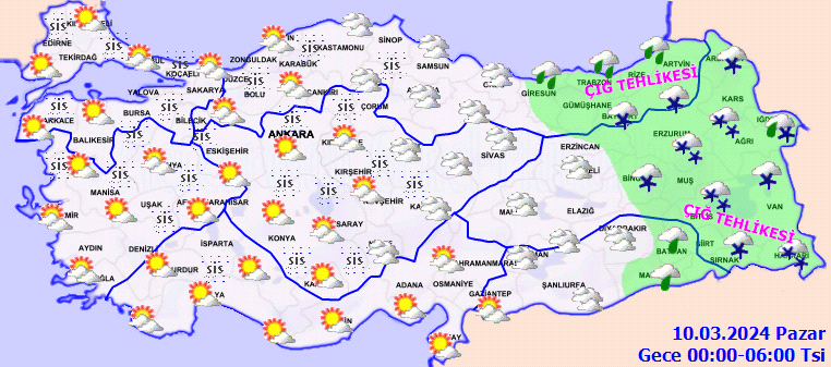 Meteoroloji'den kuvvetli yağış uyarısı! Hava daha da soğuyacak... İşte 9 Mart Cumartesi hava durumu raporu 7