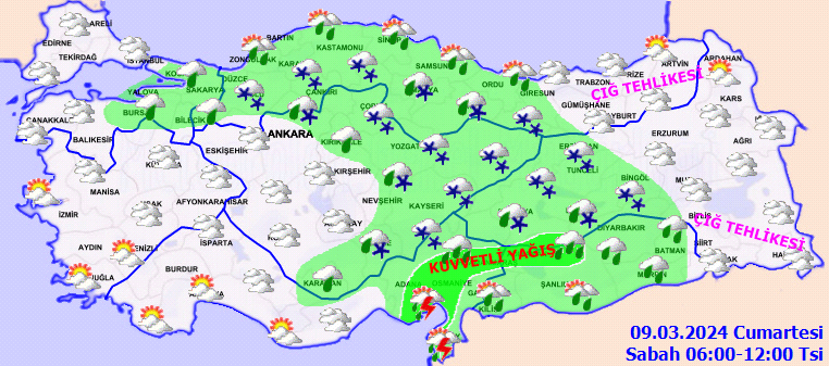 Meteoroloji'den kuvvetli yağış uyarısı! Hava daha da soğuyacak... İşte 9 Mart Cumartesi hava durumu raporu 4