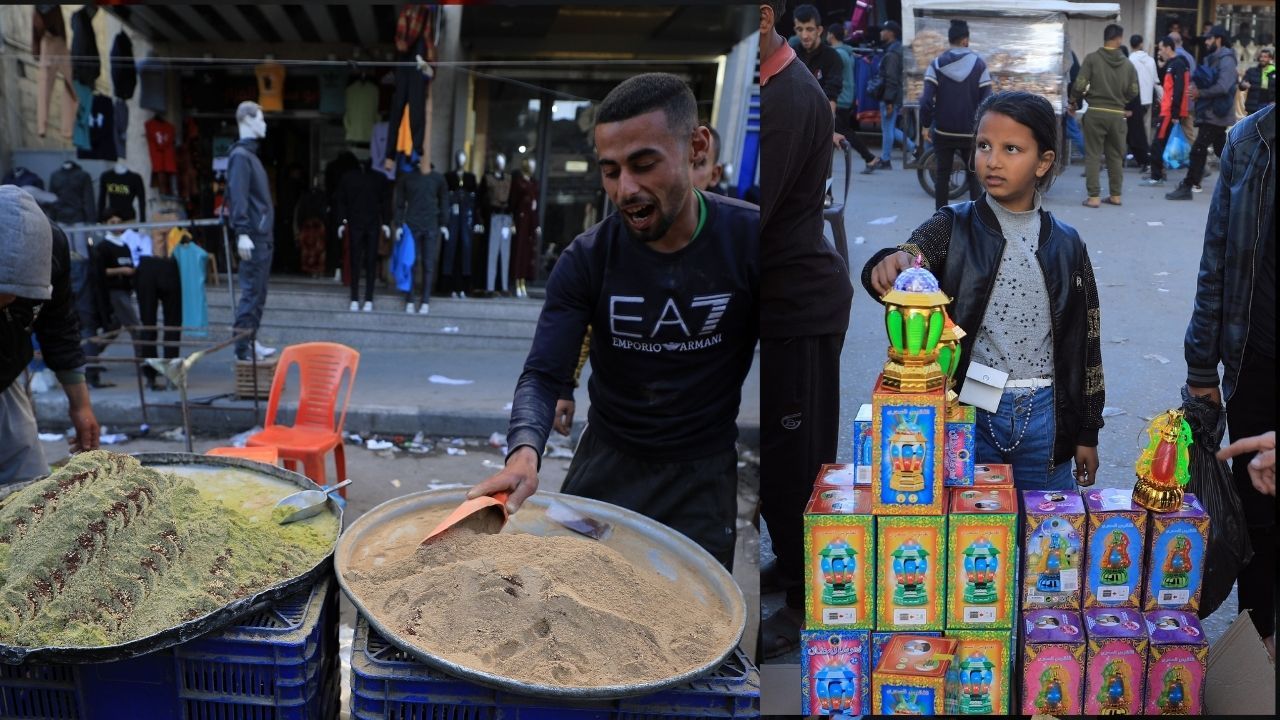 İsrail saldırıları altındaki Gazze'de Ramazan heyecanı kameralara böyle yansıdı! 9