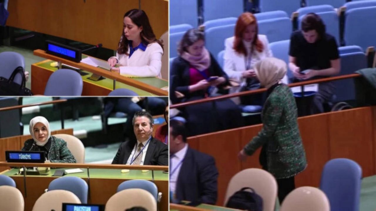 BM oturumuna Aile ve Sosyal Hizmetler Bakanı Göktaş'ın İsrail protestosu damga vurdu! 1