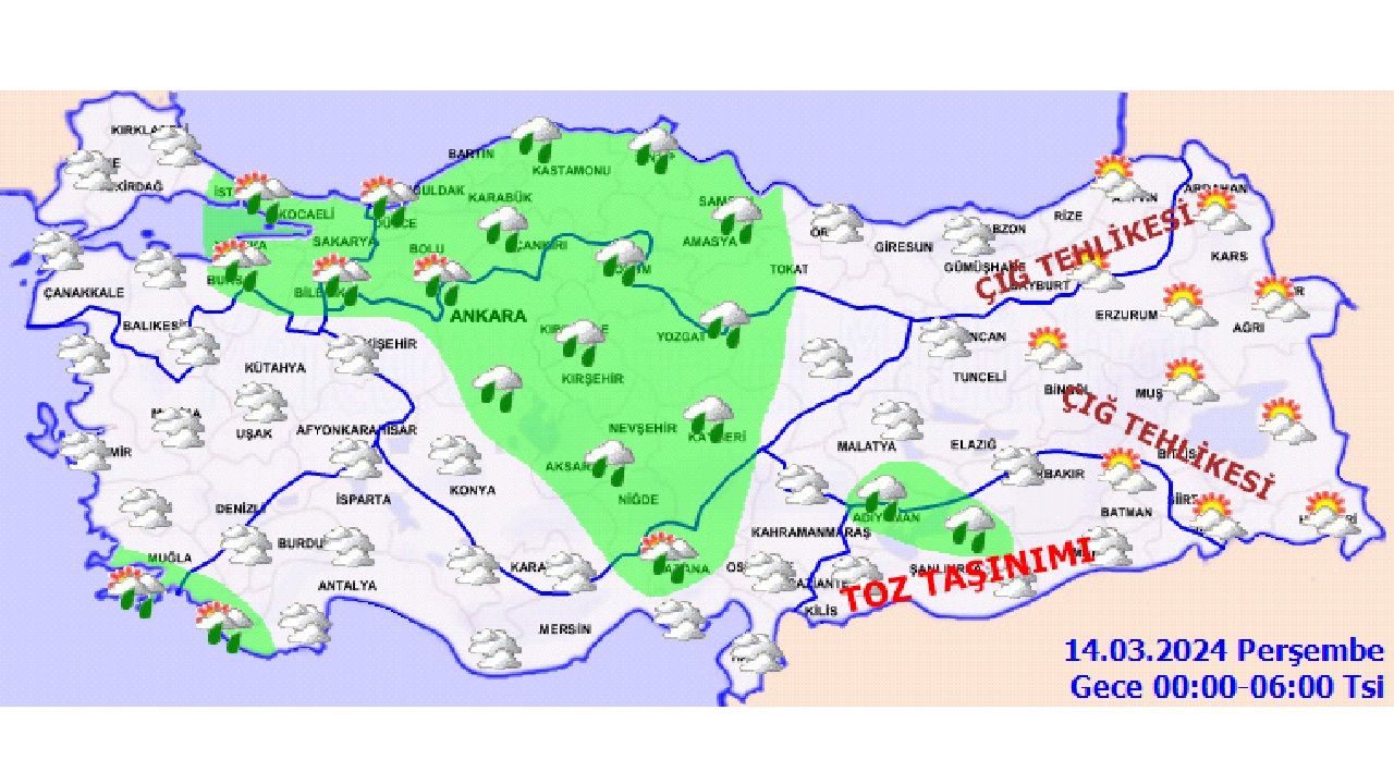 14 Mart 2024 Meteoroloji yurt geneli hava durumu! İşte il il beklenen sıcaklıklar... 2