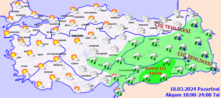 Meteorolojiden 10 il için kuvvetli yağış ve kar uyarısı! 4