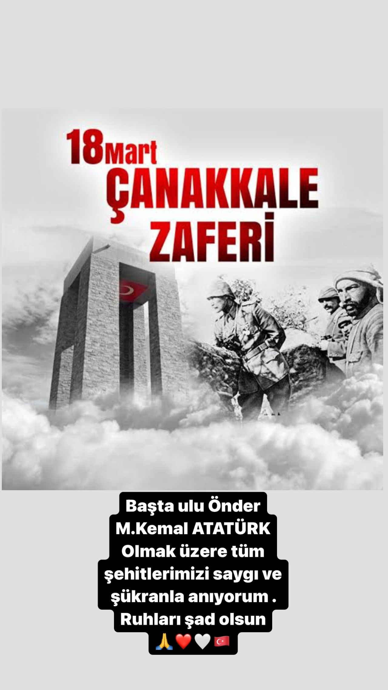 Ünlülerden 18 Mart Çanakkale Deniz Zaferi'nin 109. yıl dönümünde peş peşe paylaşım! 4