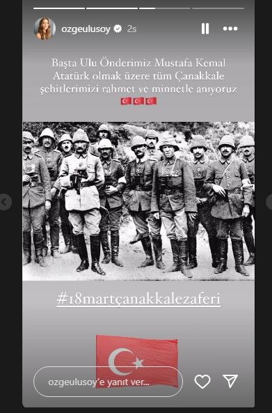 Ünlülerden 18 Mart Çanakkale Deniz Zaferi'nin 109. yıl dönümünde peş peşe paylaşım! 6