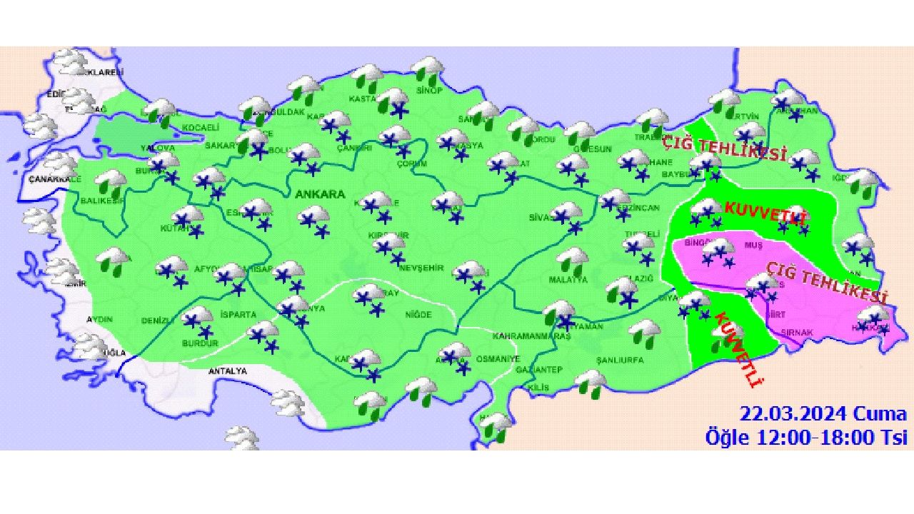 22 Mart 2024 Cuma Türkiye genelinde hava durumu! | İşte uyarı yapılan o iller... 4