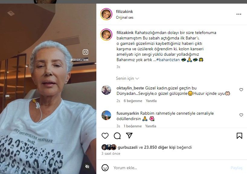 Ölümüyle sanat dünyasını yasa boğdu! Ünlülerden Yeşilçam'ın gamzeli güzeli Bahar Öztan'a veda paylaşımı! 2