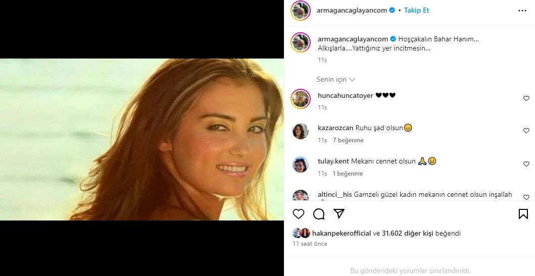 Ölümüyle sanat dünyasını yasa boğdu! Ünlülerden Yeşilçam'ın gamzeli güzeli Bahar Öztan'a veda paylaşımı! 4