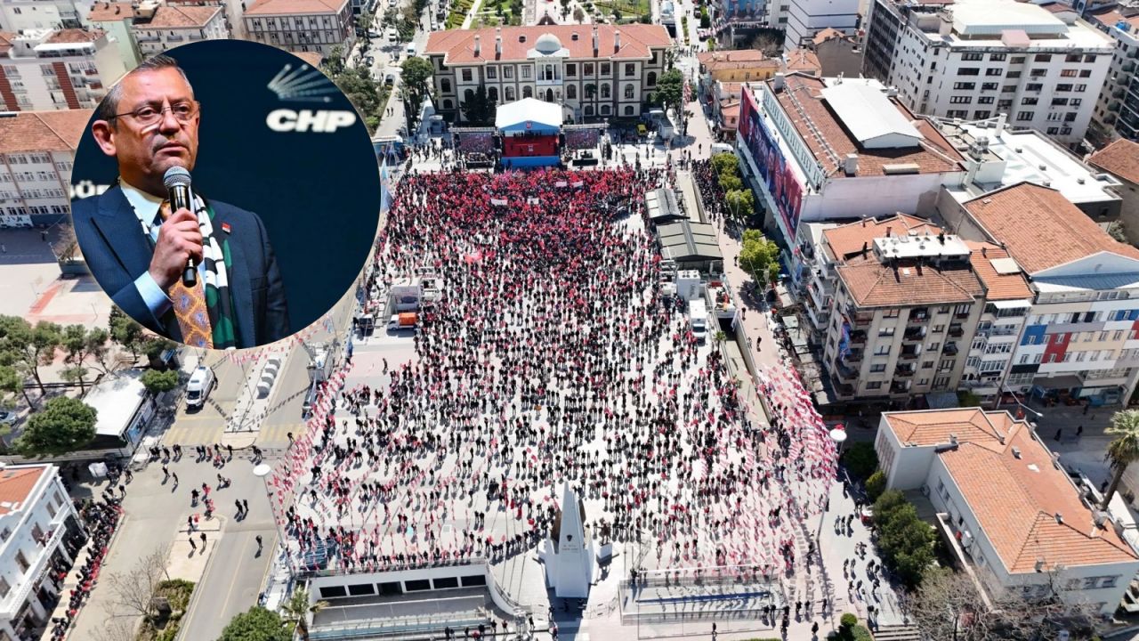DEM'lenen CHP'nin son hali... Özgür Özel memleketinde bile miting alanını dolduramadı! 1