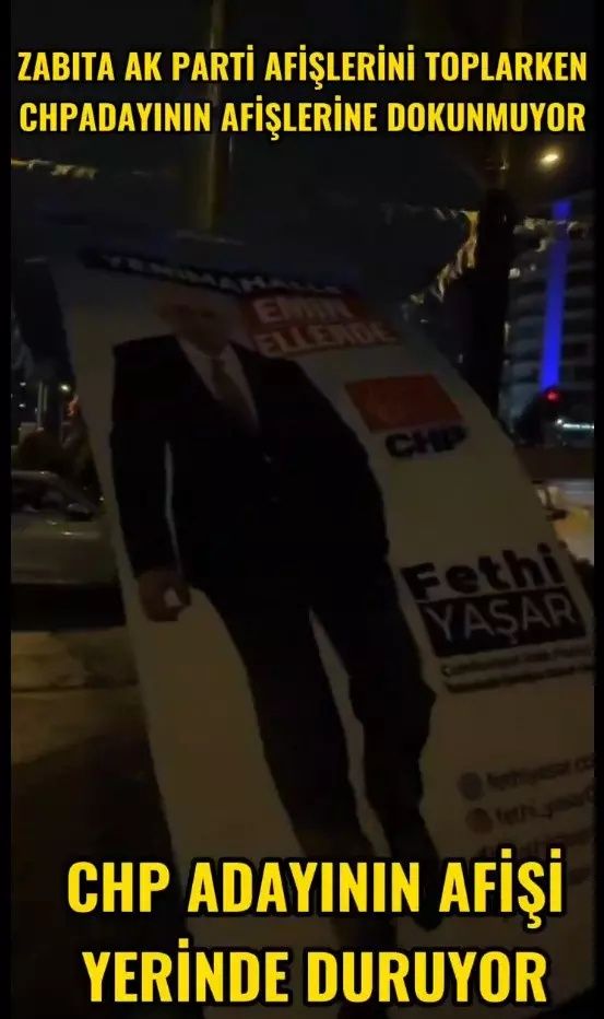 Mansur Yavaş'tan yeni skandal: AK Parti adayı Abdülkadir Aydoğan’ın afişlerini toplattı! 2
