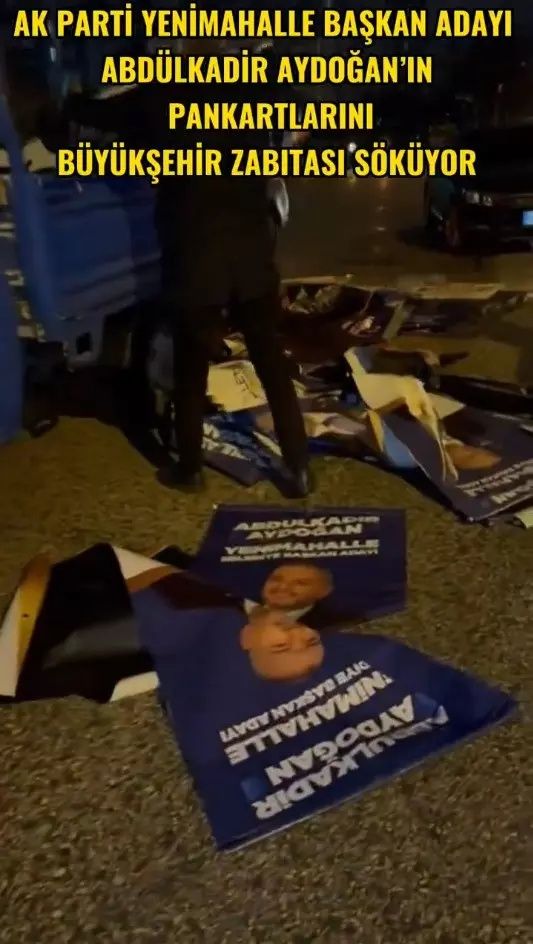 Mansur Yavaş'tan yeni skandal: AK Parti adayı Abdülkadir Aydoğan’ın afişlerini toplattı! 4