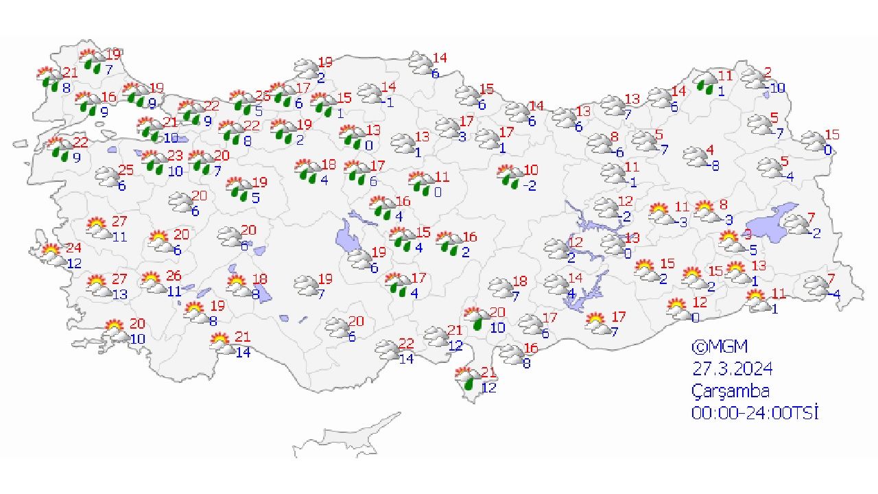 27 Mart 2024 Türkiye geneli hava durumu! Toz taşınımı, kuvvetli rüzgar ve çığ riskine dikkat! 4