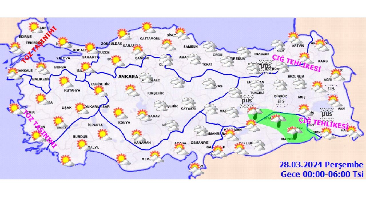 28 Mart 2024 Meteoroloji hava durumu raporunu paylaştı! İşte il il hava durumu... 3