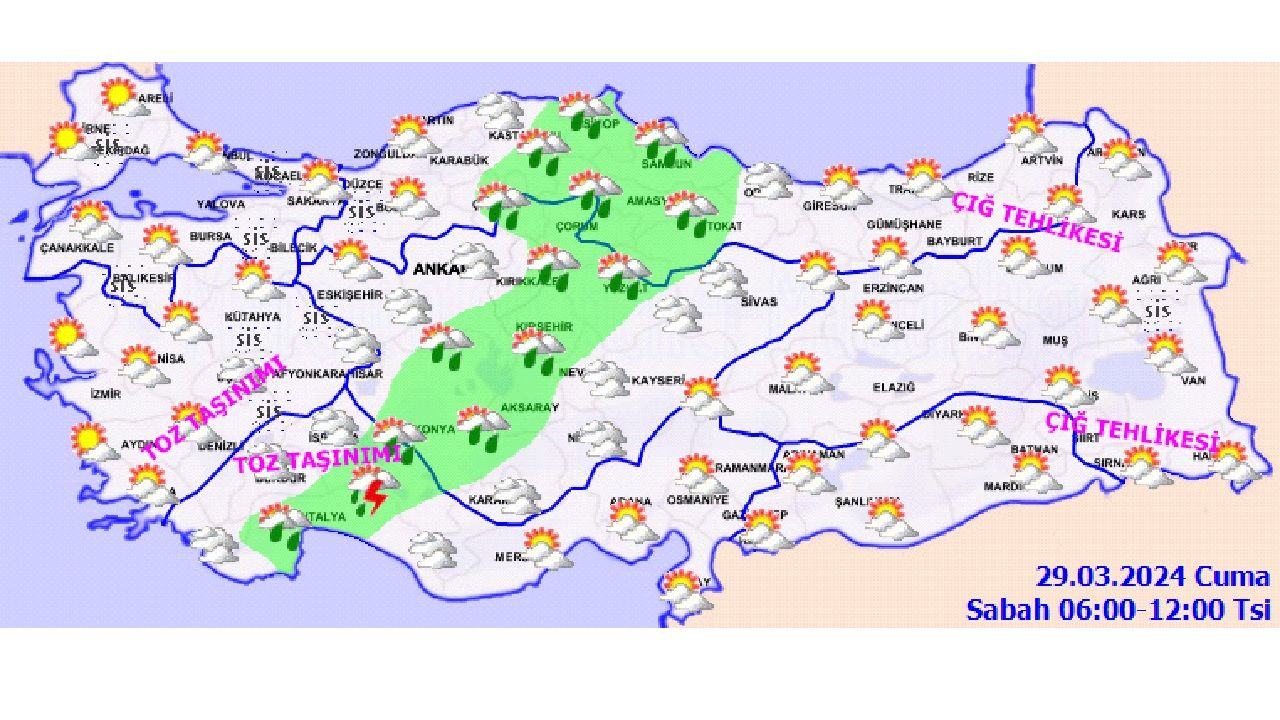 29 Mart 2024 Cuma Türkiye geneli hava durumu | İşte il il hava durumu... 3