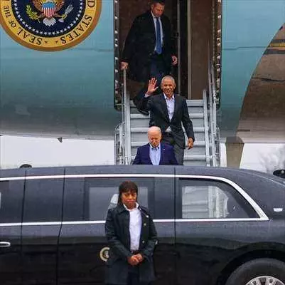 New York caddelerinde görülmemiş olay! 20 kum dolu kamyonla Joe Biden'ı korudular... 28